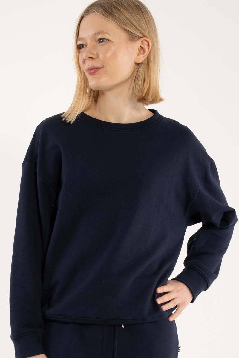 Danefae København - Wholesale Sweatshirt - Women's - Danepoppy Moleton Sweat Dk Navy