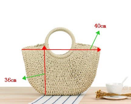 UNISHE - Wholesale Beach Bag - ACC1372 Hand Knitting Casual Summer Beach Straw Bag6