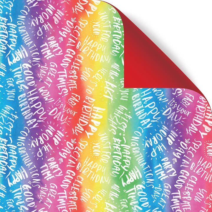 Gift Wrap Bright Birthday - Pack of 25 for wholesale by Deva Designs Ltd