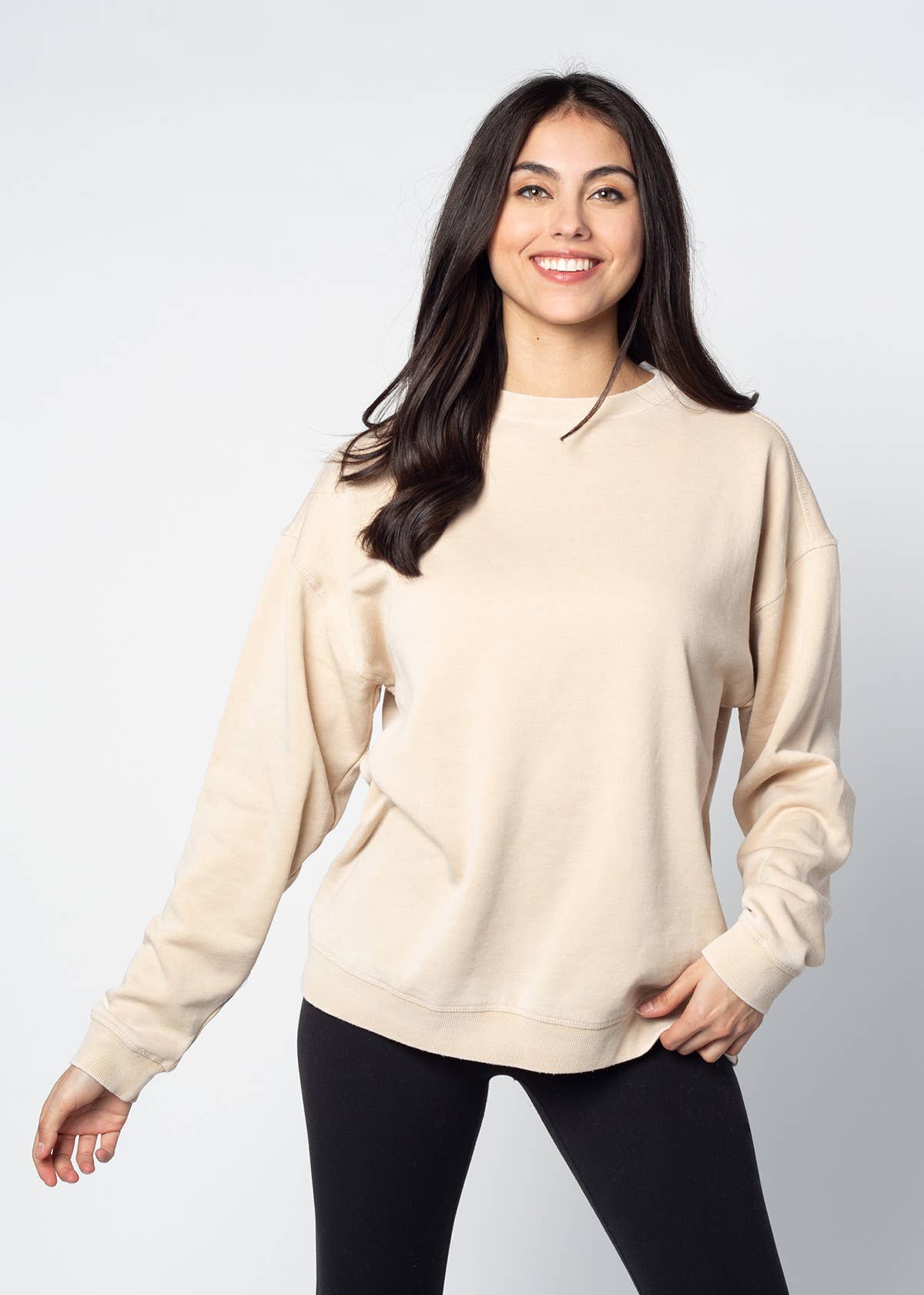 chicka-d - Wholesale Sweatshirt - Dames - Burnout Crewneck Pullover in alle kleuren3