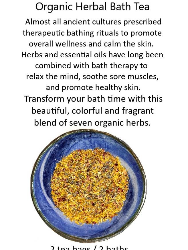 BATH TEA Élixir de Bain Équilibre Sacré - Herbes Bio pour la vente par Deep Breath Designs, LLC