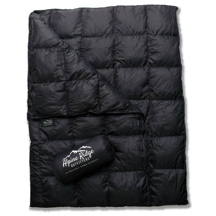 Ultralight Down Camping Blanket for wholesale by Alpine Ridge Outfitters