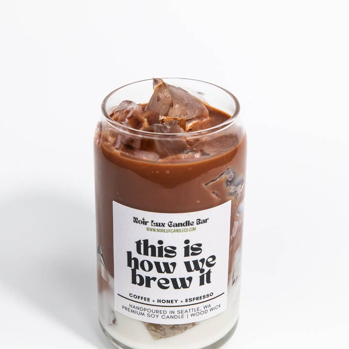 Noir Lux Candle Co - Vendita all'ingrosso Candela in vasetto - Candela profumata This is How We Brew It al caffè freddo2