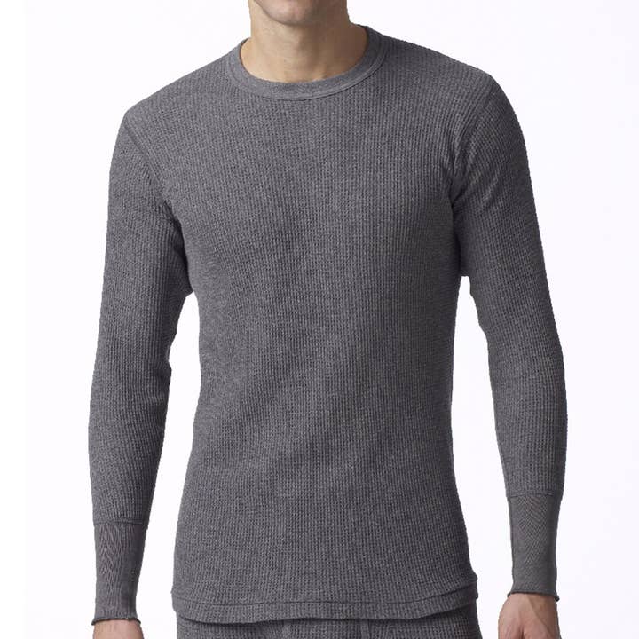 Stanfield's – wholesale T-shirt – men's – Men's Thermal Waffle Knit Long Sleeve Shirt