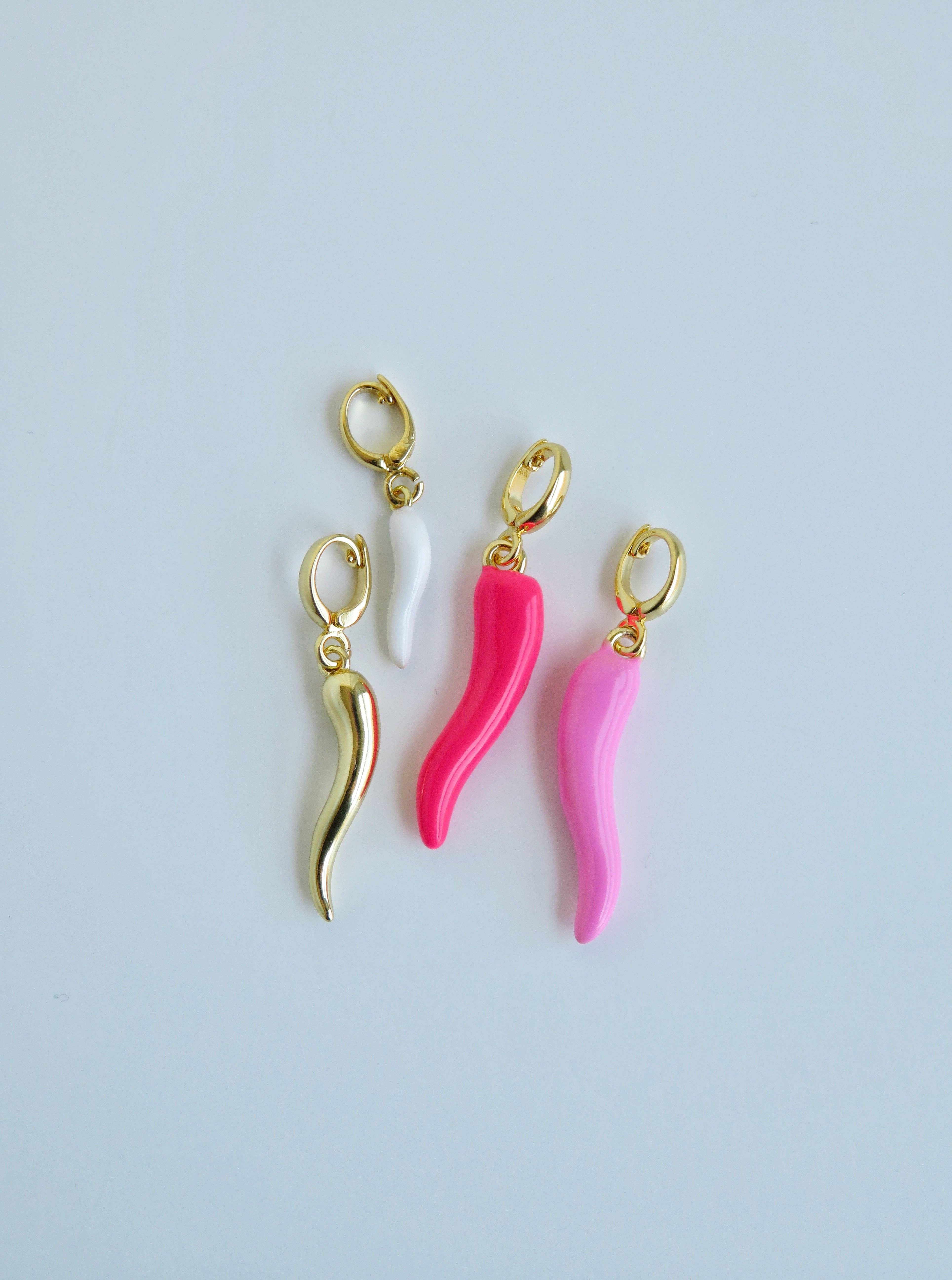 Curated By Suarez - Wholesale Individual Charm/Pendant - Essential Protection - Cornicello Charms with Hinged Clasp