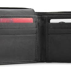 Lambskin Bi-Fold W/ Top Flap for wholesale by Leather Impressions Inc