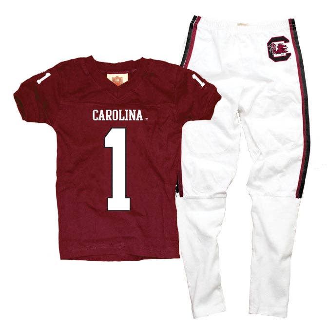 South Carolina Gamecocks Youth SS Football PJ for wholesale by Wes and Willy