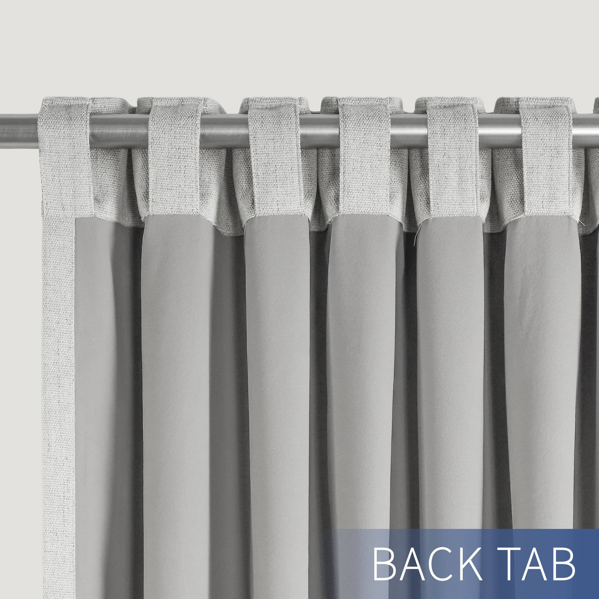 Awesome Home - Wholesale Curtain - Chenille Blackout Back Tab Curtains Pair, 2 Panels17