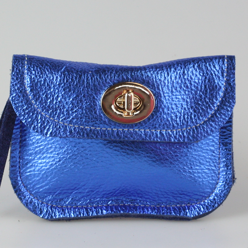 Zina Kao Exclusives - Wholesale Wallet - Women's - The Turnlock Metallic Leather Wallets: 3 sizes!15