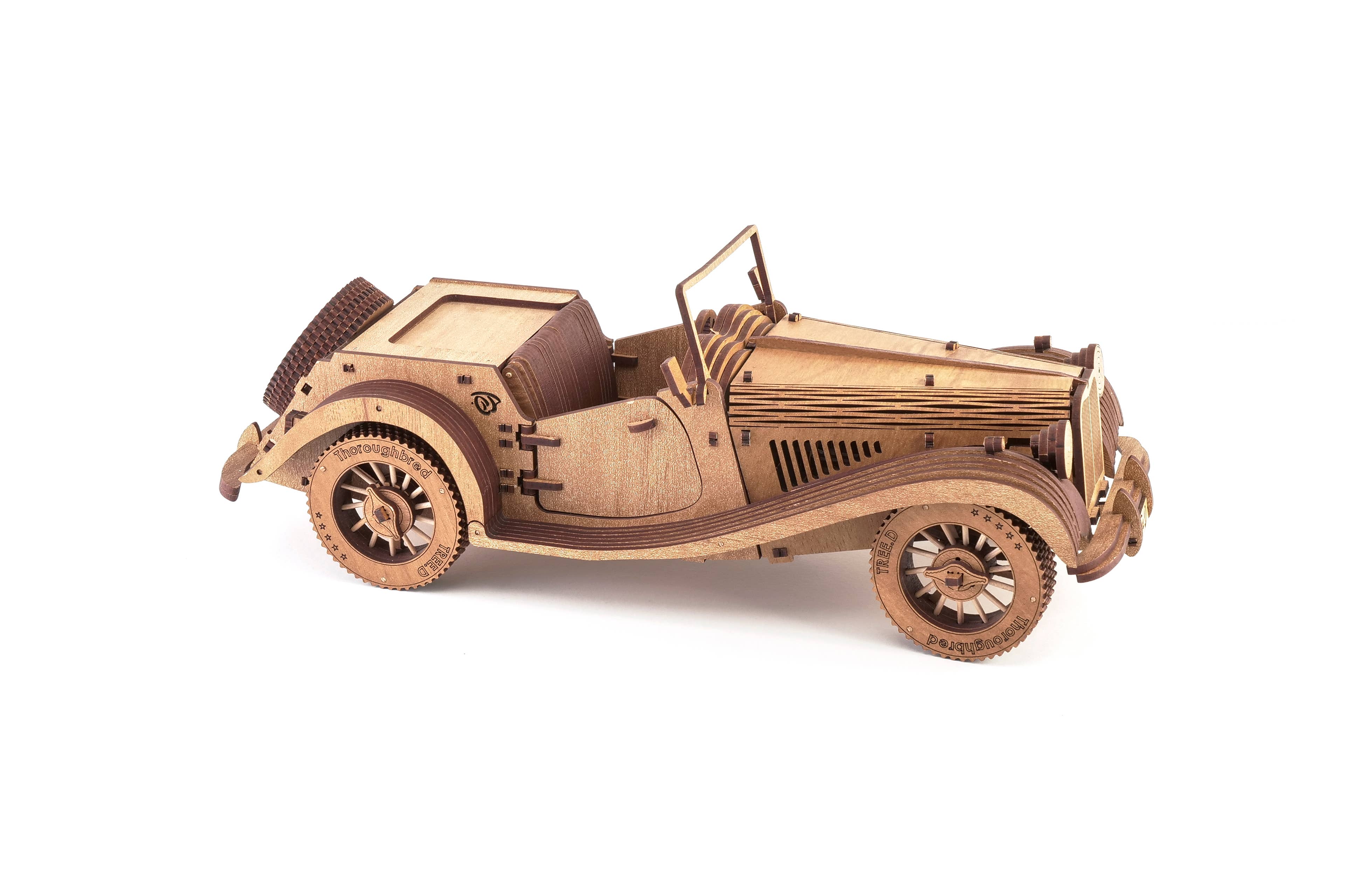 Next Day Shop - Wholesale Puzzle - Kids - Treed-Puzzle Car 3D Wooden Puzzle - Car Model Kit to Build2