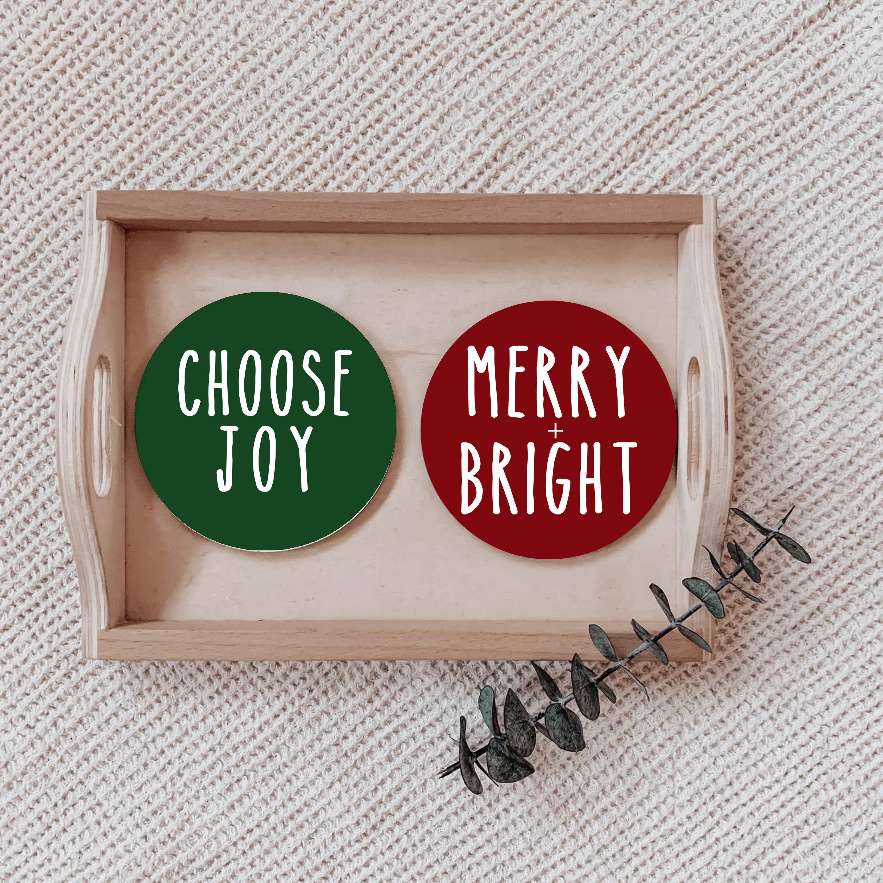 Gia Roma - Vente Sous-verre - Ensemble de dessous de verre Holiday Coasters, édition limitée8