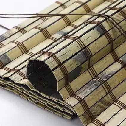 everythingbamboo - Wholesale Curtain - Custom Made Tortoiseshell Bamboo Blind Bamboo Curtain Bamboo Screen Rolling Blinds Panel Privacy Customization Size14