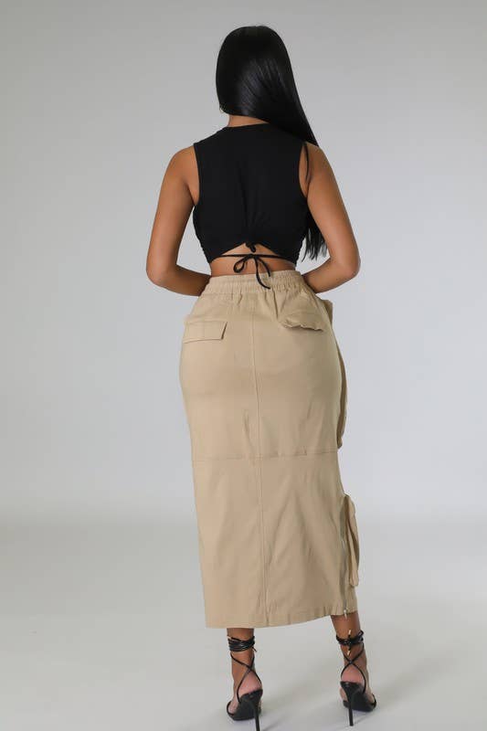 5besties inc - Wholesale Skirt - Women's - Cargo Zip Up Front Skirts1