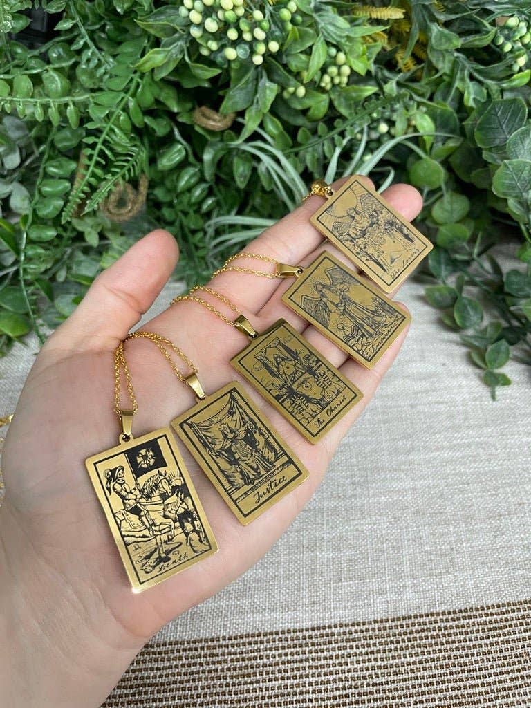 Copper Ashes - Wholesale Pendant/Charm Necklace - Tarot Card Necklace0