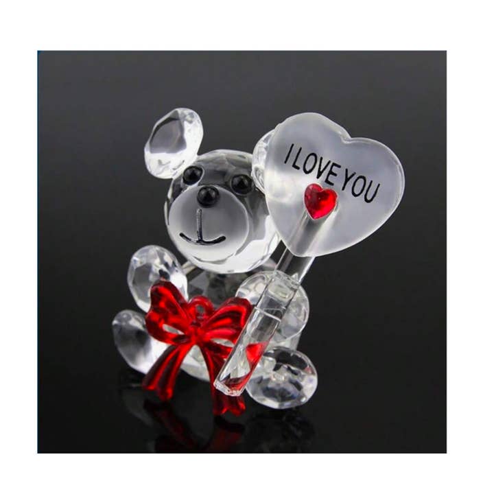 Angel Alert 911 Non-Profit Organization – wholesale Wine stopper – Swarovski-like Crystal I LOVE YOU Teddy Bear Wine Stopper