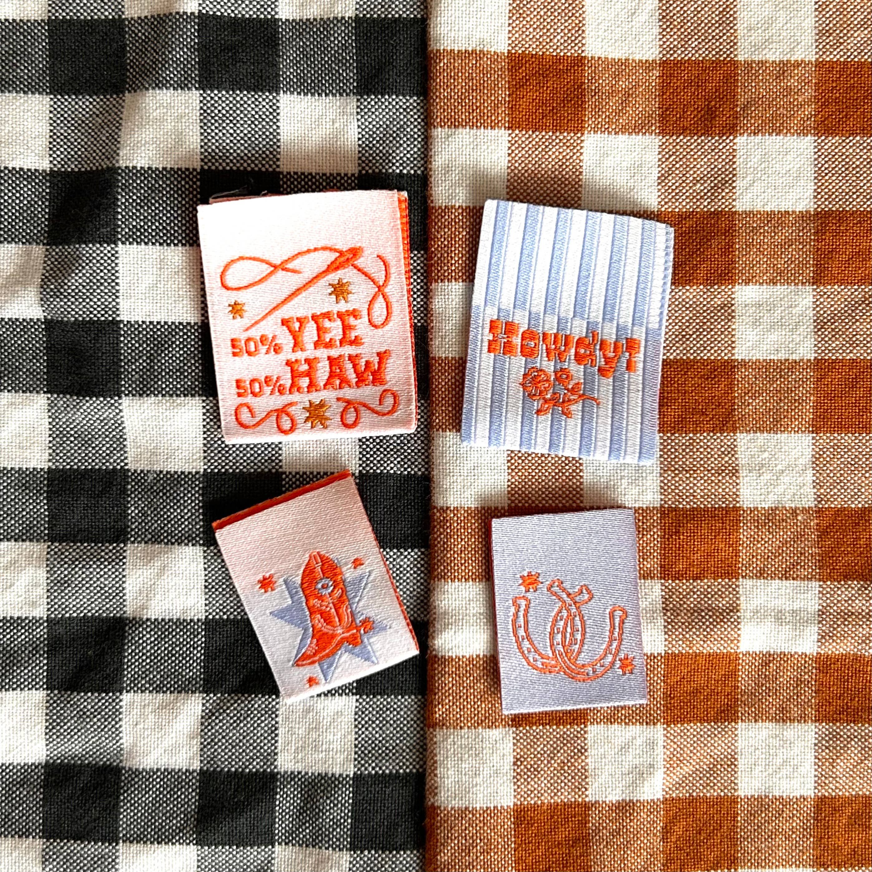 Cotton and Ochre - Wholesale Craft Supplies - Yee Haw Pack Woven Labels2