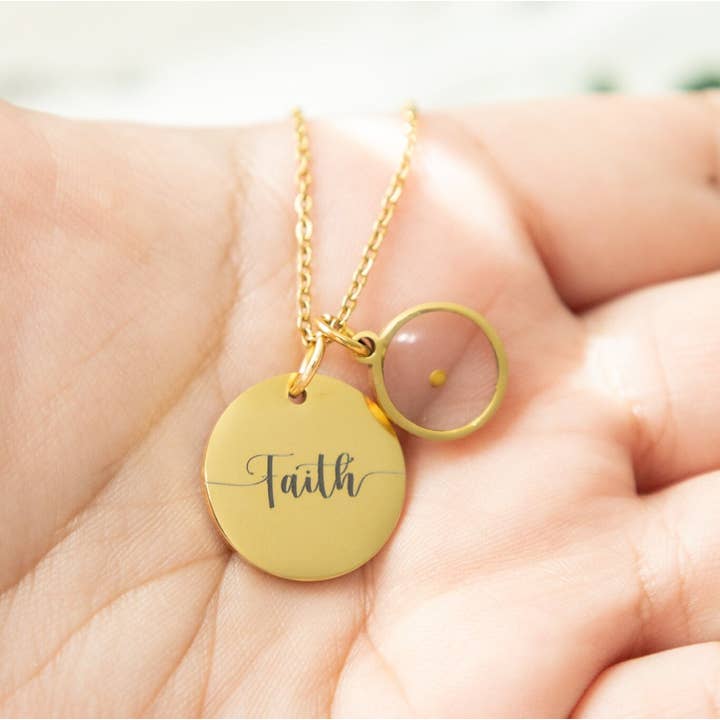 Life Prints Products - Wholesale Pendant/charm necklace - Mustard Seed Necklace, Christian Jewelry, Matthew 17 20, Faith Can Move Mountains, Mustard Seed Pendant, Biblical Necklace, Christian Gift5