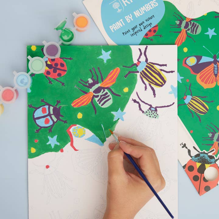 West Design Products – wholesale Painting/drawing – RHS Paint By Numbers For Kids, Multicoloured, A4, Bugs