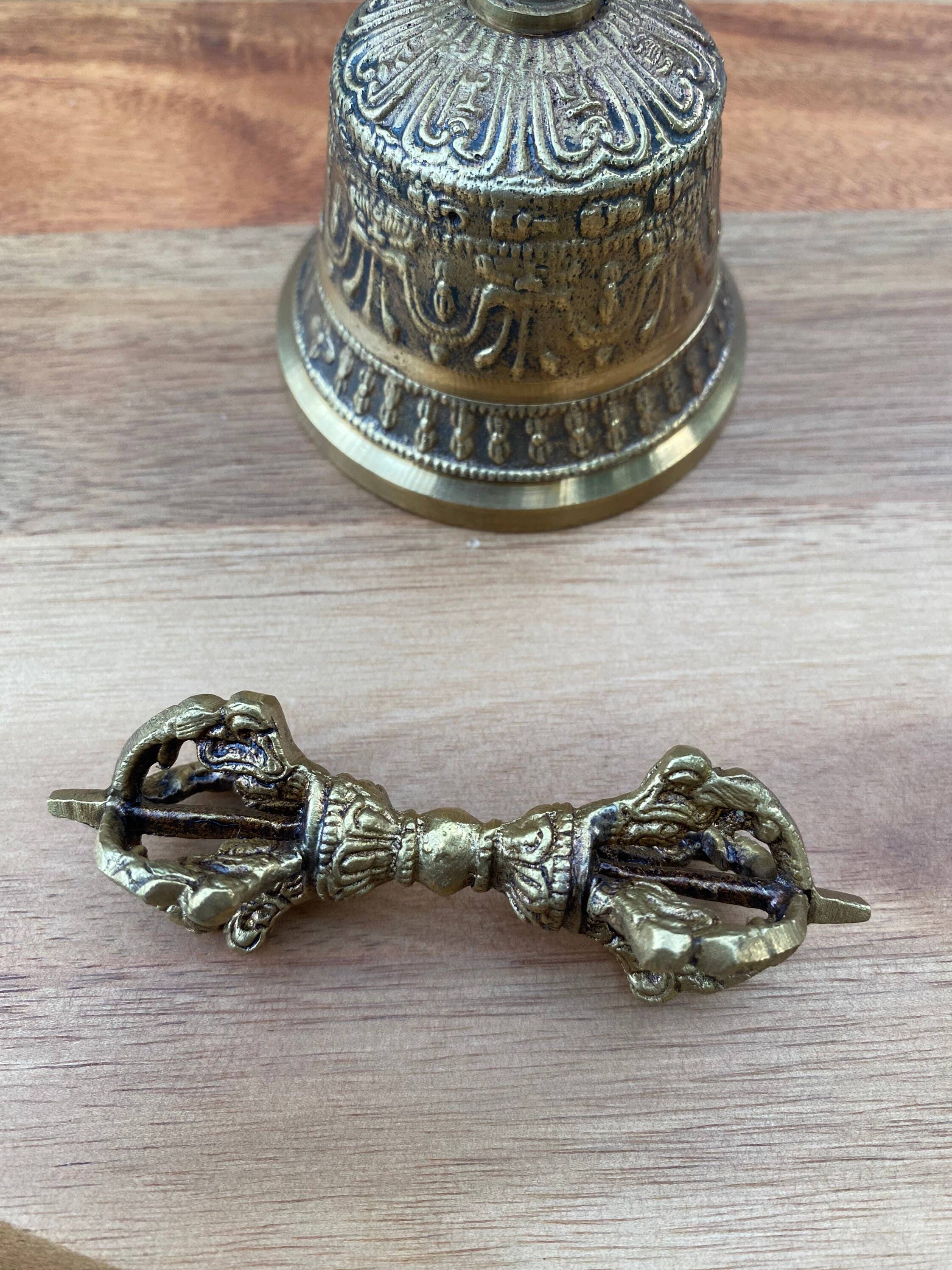 Like International - Wholesale Meditation Supplies - Tibetan Brass Prayer Bell for Meditation and Yoga2