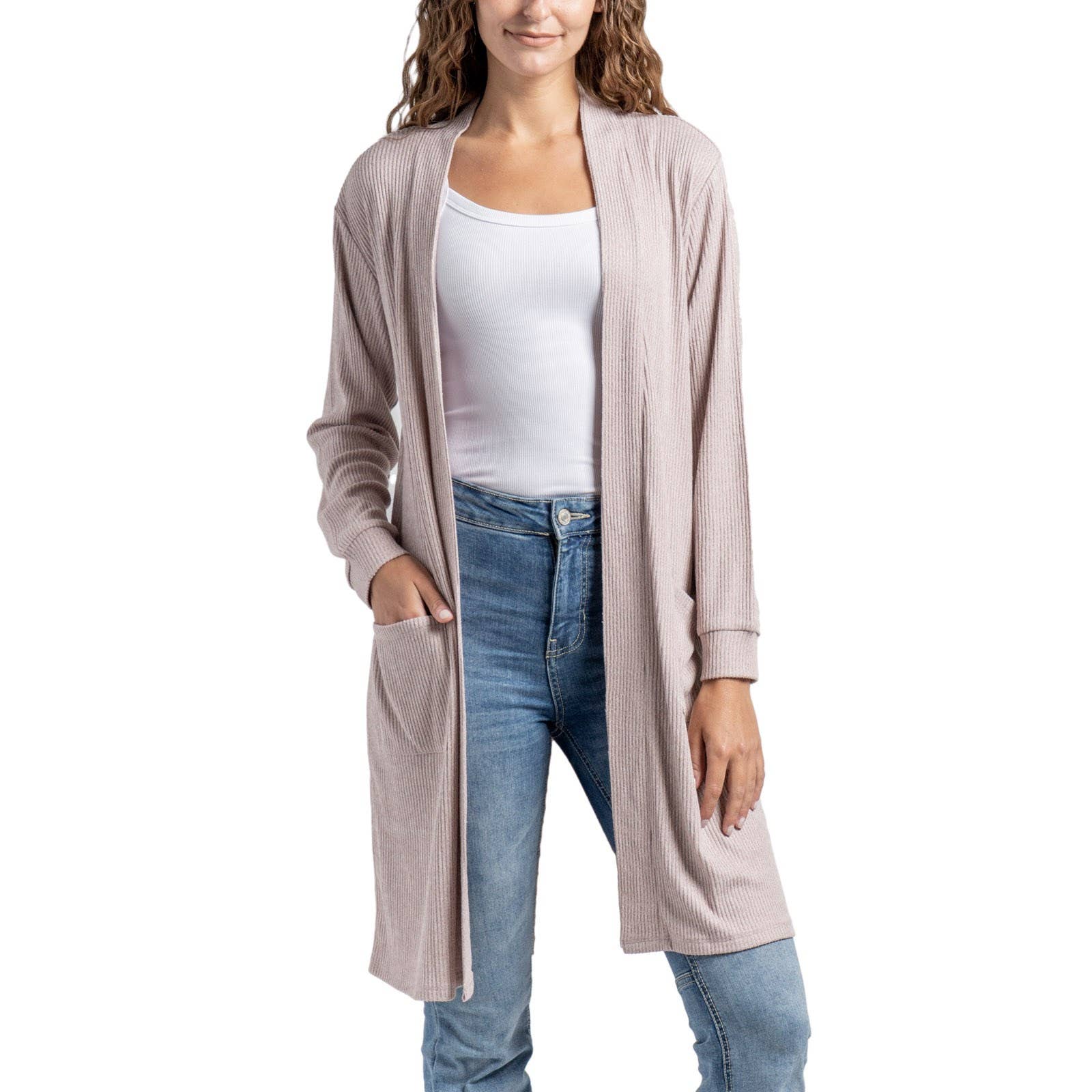 DM Merchandising - Wholesale Cardigan - Women's - Hello Mello CuddleBlend Cardigan Open Stock2