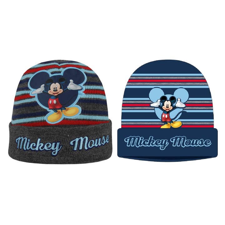 Striped Mickey Mouse Beanie 790190403 for wholesale by Complément Europe