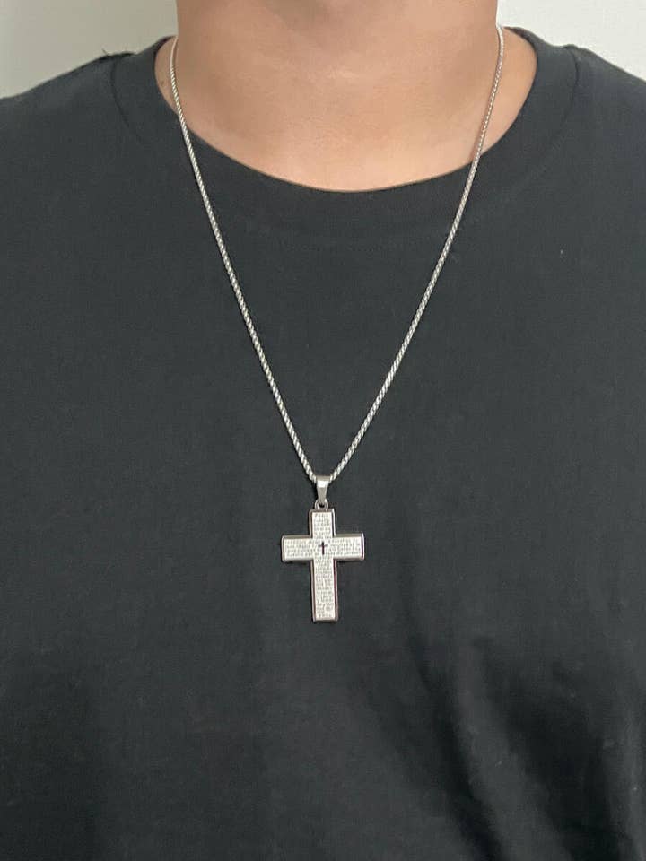 Silver Prayer Cross for wholesale by Silver & Bare