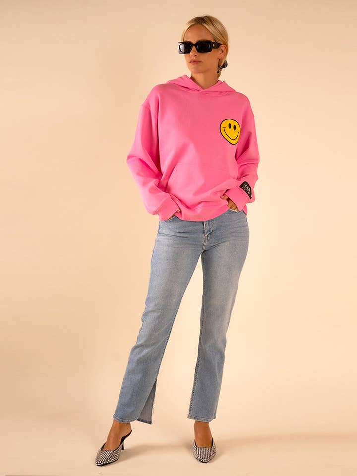 Rosa Hendrix Sudadera 100 Cosas Feliz Rosa de venta al por mayor en Faire4