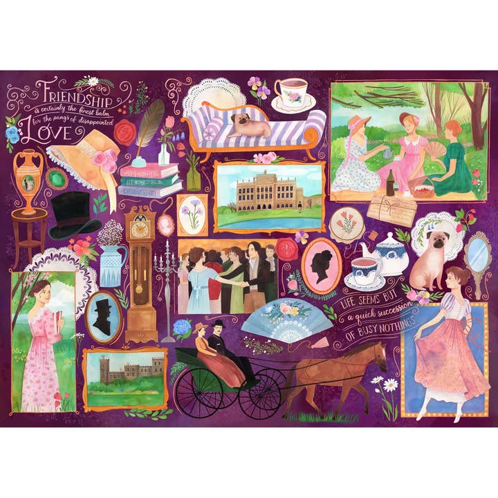Gibsons Games Inc - Wholesale Puzzle - Adult - Book Club: Jane Austen 1000 Piece Jigsaw Puzzle