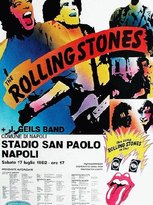 Rolling Stones / J Geils Band Naples 1982 for wholesale by PosterSource