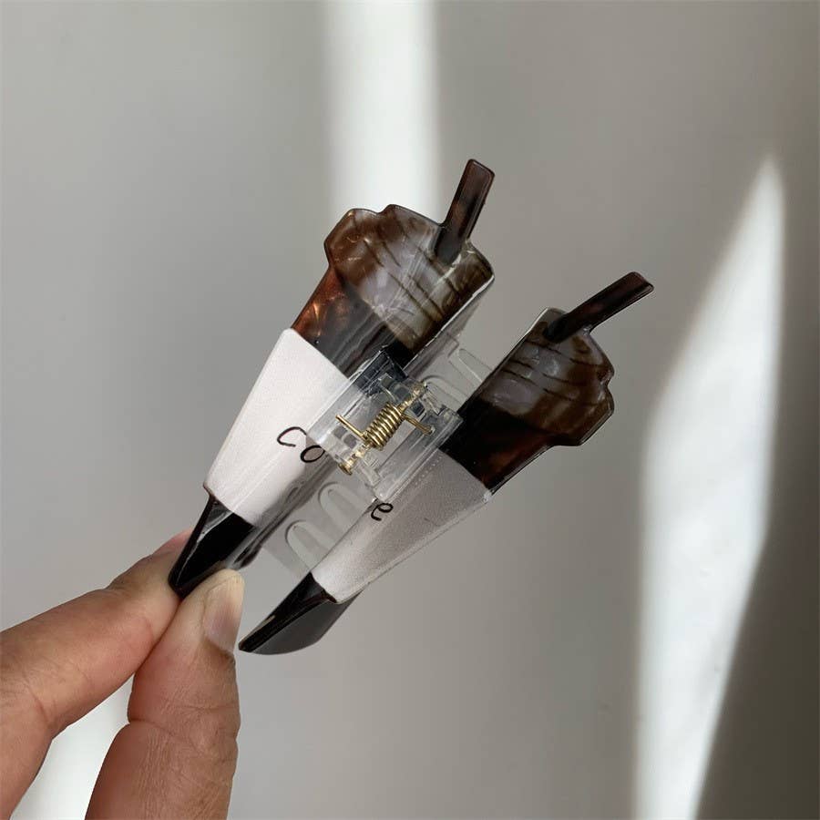 Coffee Cup Hair Claw - Novelty Iced Coffee Hair Accessories for wholesale on Faire3