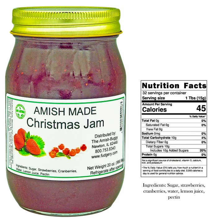 Arndt's Fudgery LLC - Vente Confiture/gelée - Confiture et gelée Amish Made 16 oz40