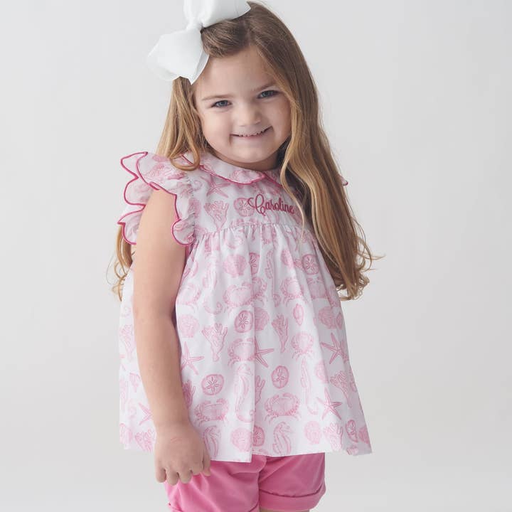 Beachy Vibes Girls Short Set for wholesale by Southern Taters