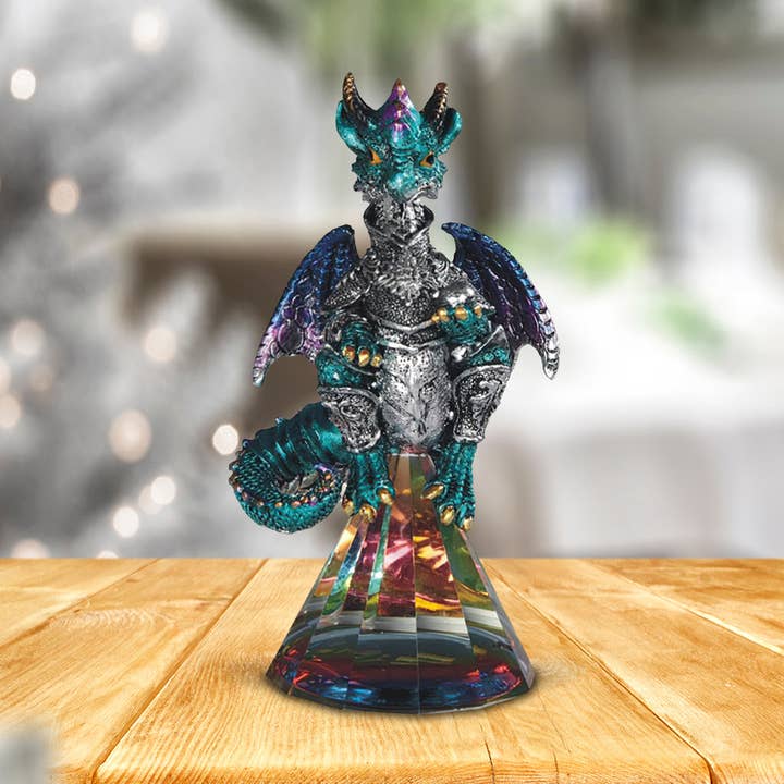 FC Design - Vente Figurine décorative - Figurine de dragon bleu de 4,75 po H, cadeaux de décoration intérieure0