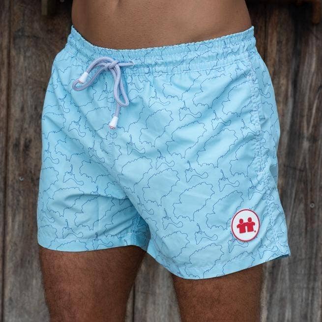 „Island Lines“ Badebukser (Herre): Himmel/Blå for engroshandel hos Syd & Rex