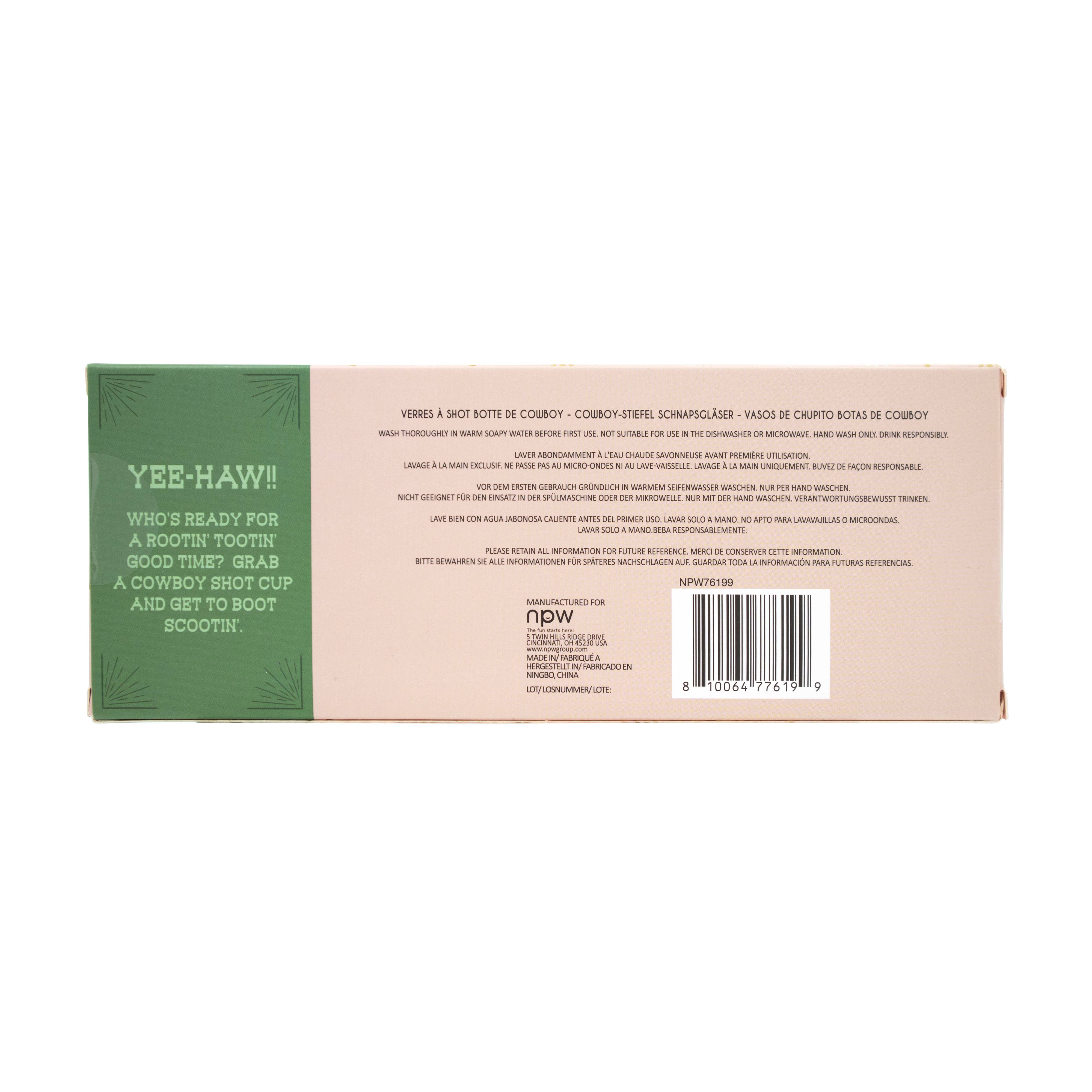 NPW - Wholesale Shot Glass - Western Pink Boot Shot Glasses2