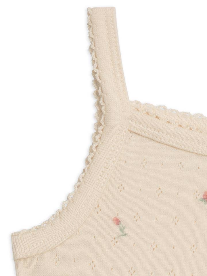 Colored Organics - Wholesale Bodysuit (Non-Footed) - Baby - Organic Baby Soleil Pointelle Bodysuit Dress - Pia Floral