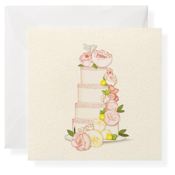 Wedding Cake Individual Gift Enclosure for wholesale by Karen Adams Designs