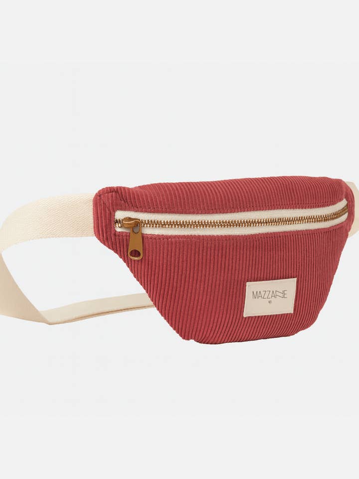 Barnmidjeväska i manchester i gammelrosa med justerbar rem för wholesale av MAZZANNE