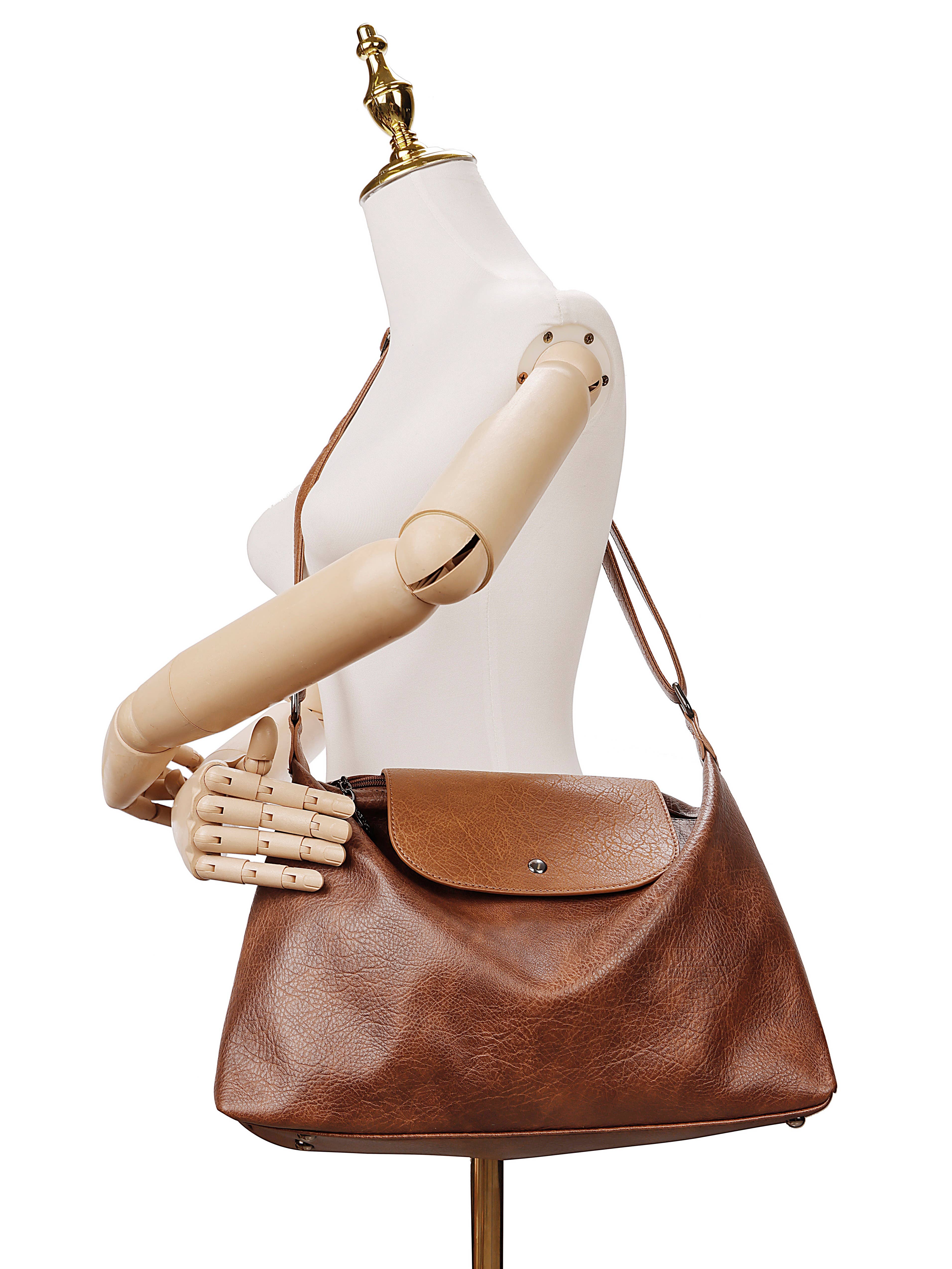 Superbia – wholesale Shoulder bag – women's – Soft Medium Size Slouch Shoulder Bag-9354(Carla Range)1