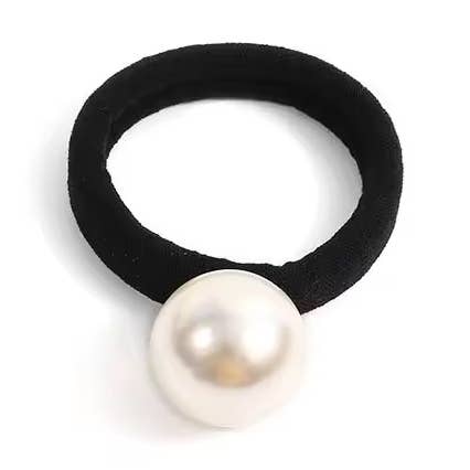 Hair Tie - Ponytail Holder with Pearl for wholesale by Toss Designs