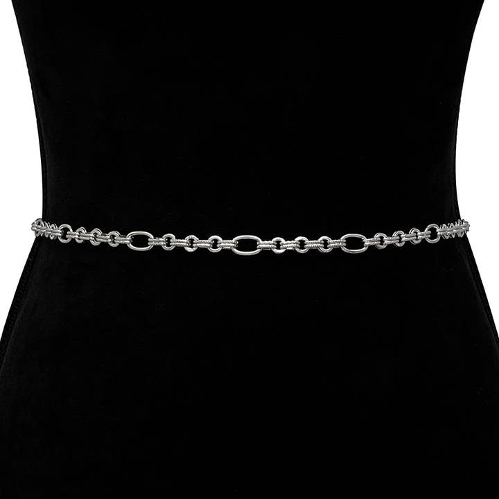 Oblige by G - Wholesale Belt - Women's - modern round-link chain belt JT-20313 JT-201003