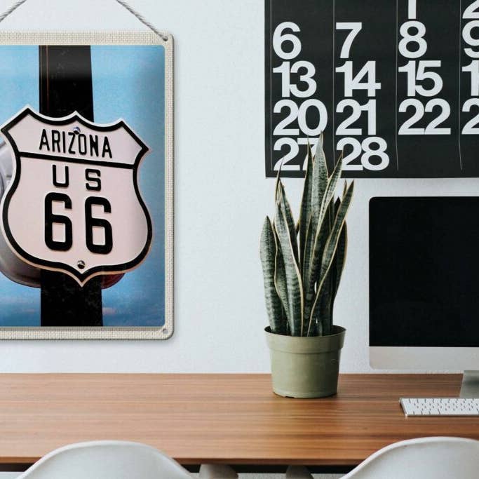 Femer - Wholesale Sign - Tin sign travel 20x30 cm America USA Arizona road route 66 sign tin sign3