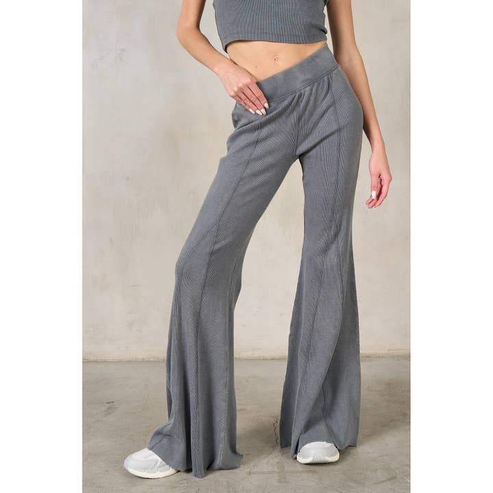 lalamia - Wholesale Fashion Leggings - Women's - Flare Rib Leggings