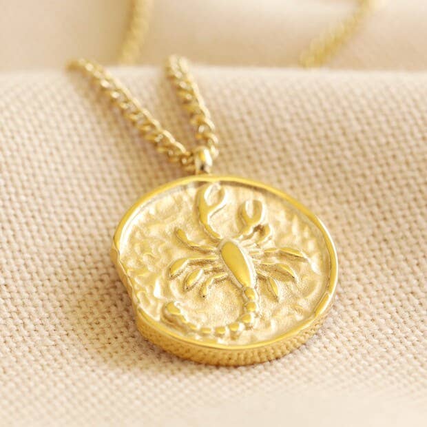 Lisa Angel - Wholesale Pendant/Charm Necklace - Gold Stainless Steel Zodiac Pendant Necklace10