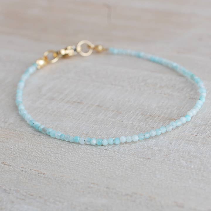 Zierliches Amazonit-Edelstein-Armband für den Großhandel von Blue Pendulum