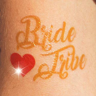 Glitter Bride Tribe Tattoo (2er-Pack) für den Großhandel von Tattoonie