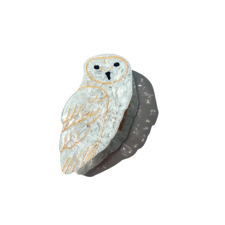 Solar Eclipse - Wholesale Hair Clip - Women's - Hand-painted Owl Bird Claw Hair Clip | Eco-Friendly