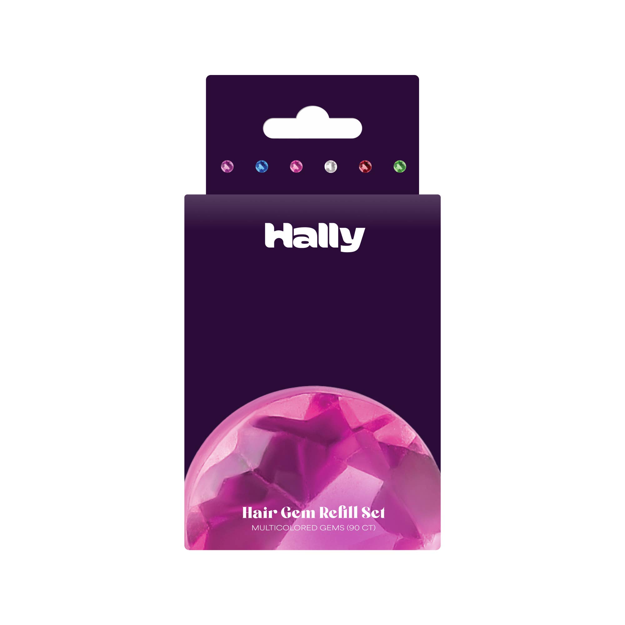 Hally Hair - Wholesale Hair Accessories Set - Kids - Hally Gem Pen Multi-Colored Refill - 90 Count