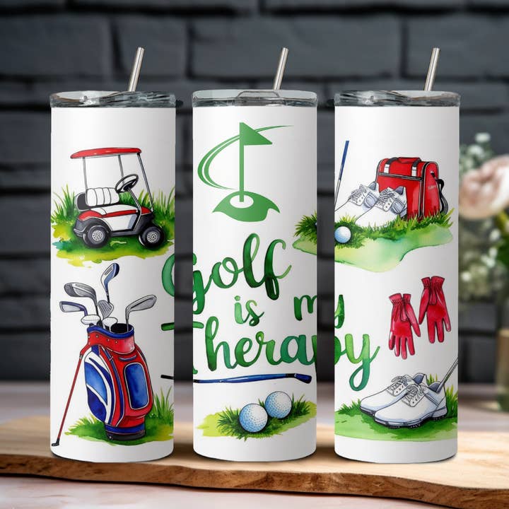 Bicchiere da Golf: La Mia Terapia per la vendita all'ingrosso da parte di Wicked Flower Creations