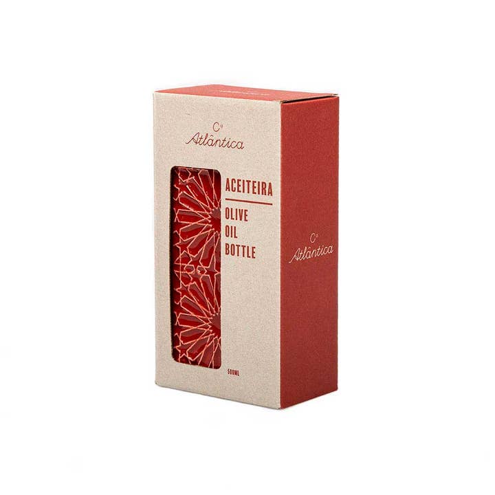 Companhia Atlântica – wholesale Oil/vinegar dispenser – Ceramic Cruet "Alicatos" 500ML - Various Colors - With Dispenser4